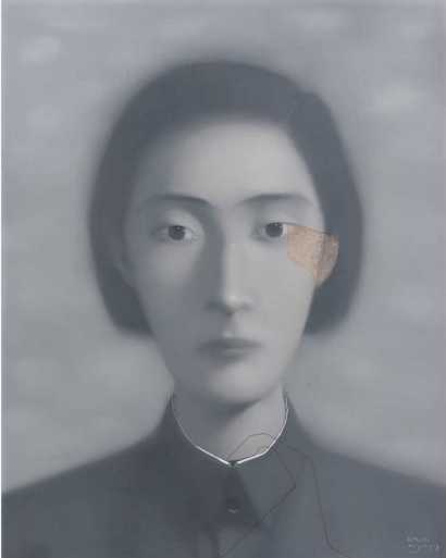 张晓刚 1998年作 血缘：同志第四号150 by 120 cm